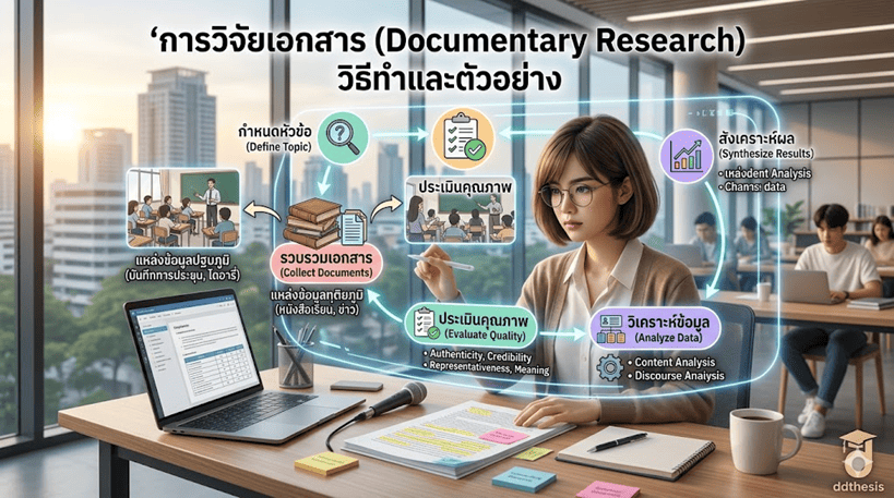 การวิจัยเอกสาร (Documentary Research) คืออะไร วิธีทำ + ตัวอย่าง