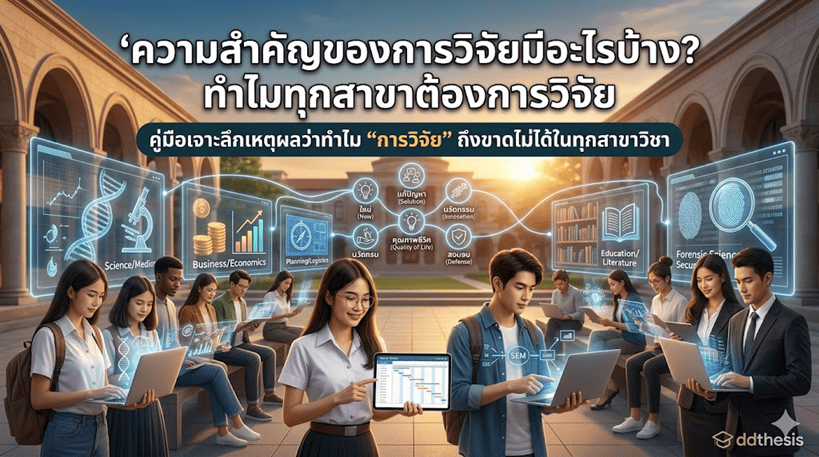 ความสำคัญของการวิจัยมีอะไรบ้าง? เจาะลึกเหตุผลที่ทุกสาขาต้องมีวิจัย