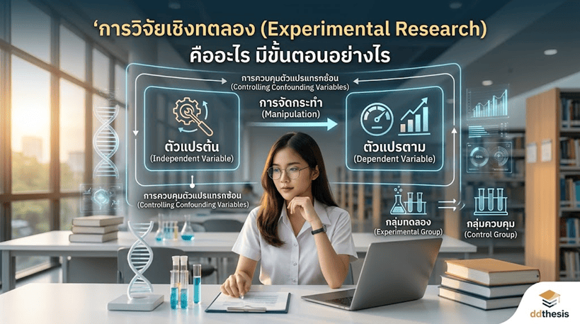 การวิจัยเชิงทดลอง (Experimental Research) คืออะไร สรุปขั้นตอน