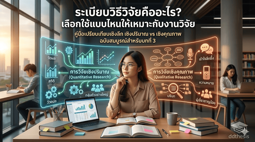 ระเบียบวิธีวิจัยคืออะไร? เลือกใช้แบบไหนให้เหมาะกับงานวิจัยของคุณ